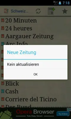 Schweiz Zeitungen android App screenshot 0