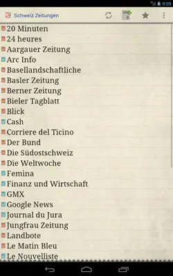 Schweiz Zeitungen android App screenshot 11