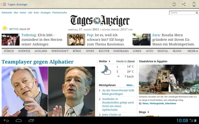 Schweiz Zeitungen android App screenshot 15