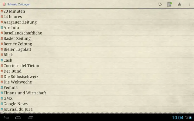 Schweiz Zeitungen android App screenshot 16