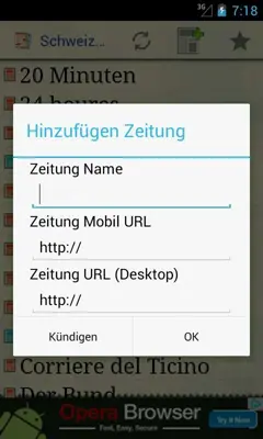 Schweiz Zeitungen android App screenshot 2