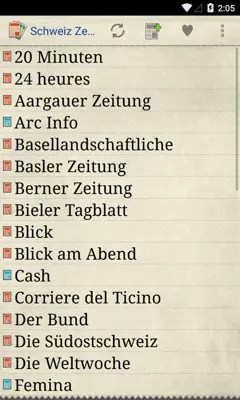 Schweiz Zeitungen android App screenshot 7